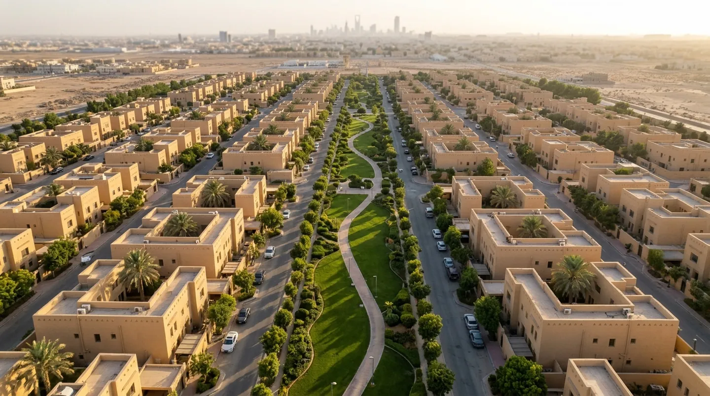 مساكن النرجس من فوق